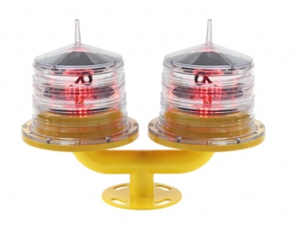 Solar Double Aviation Obstruction Lights