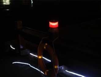 solar safety warning light