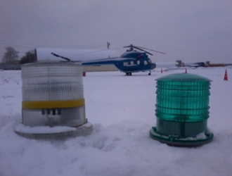 solar helipad light